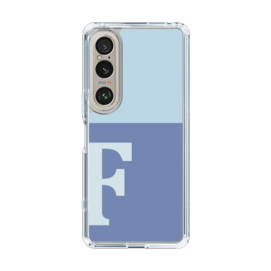Slim Protection Case［ Original - initial two tone - F blue ］