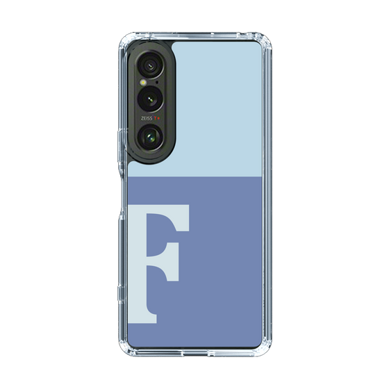 Slim Protection Case［ Original - initial two tone - F blue ］