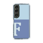 Slim Protection Case［ Original - initial two tone - F blue ］