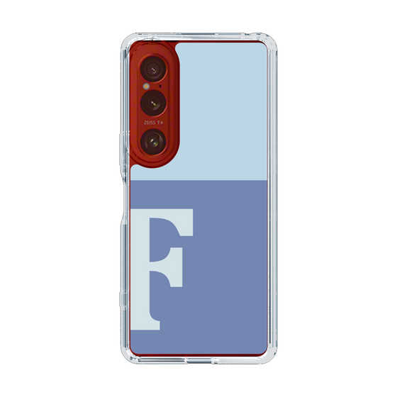 Slim Protection Case［ Original - initial two tone - F blue ］