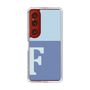 Slim Protection Case［ Original - initial two tone - F blue ］