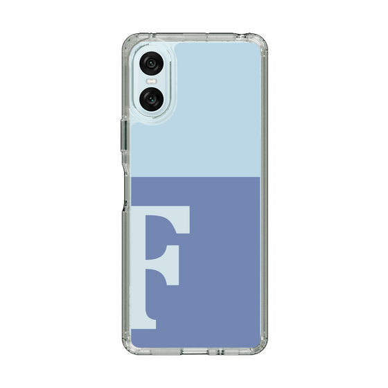 Slim Protection Case［ Original - initial two tone - F blue ］