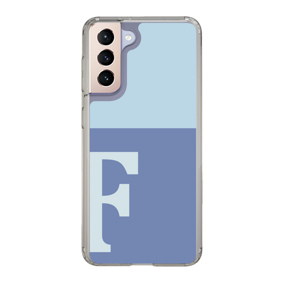 Slim Protection Case［ Original - initial two tone - F blue ］