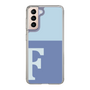 Slim Protection Case［ Original - initial two tone - F blue ］
