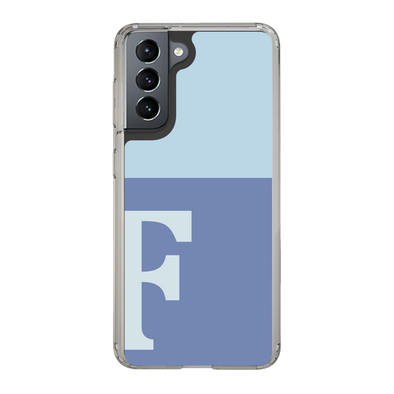 Slim Protection Case［ Original - initial two tone - F blue ］