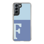 Slim Protection Case［ Original - initial two tone - F blue ］