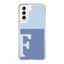 Slim Protection Case［ Original - initial two tone - F blue ］
