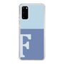 Slim Protection Case［ Original - initial two tone - F blue ］