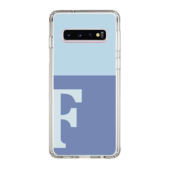Slim Protection Case［ Original - initial two tone - F blue ］