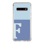 Slim Protection Case［ Original - initial two tone - F blue ］