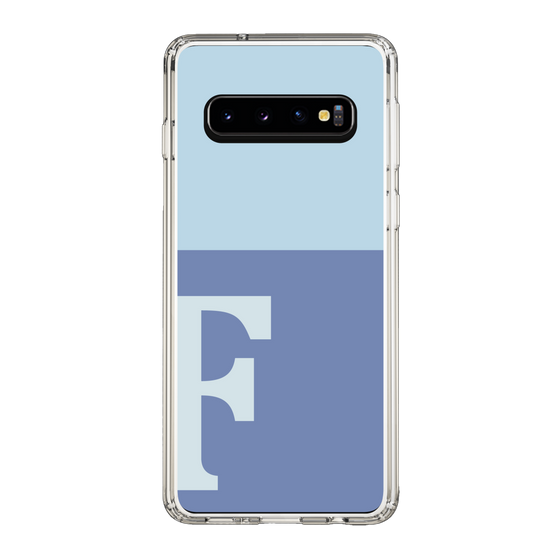 Slim Protection Case［ Original - initial two tone - F blue ］