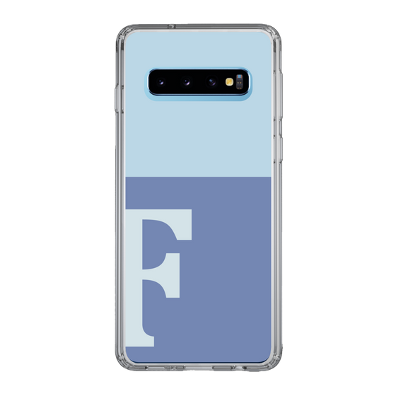 Slim Protection Case［ Original - initial two tone - F blue ］