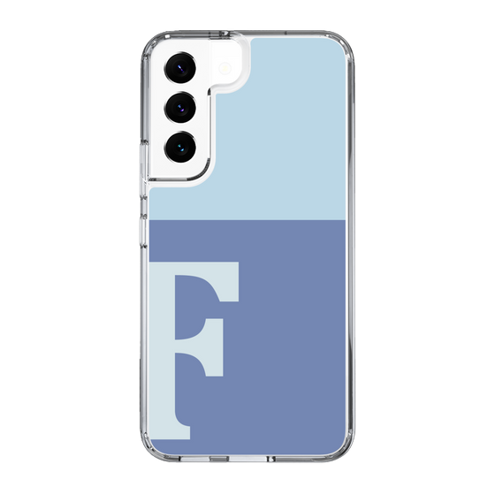 Slim Protection Case［ Original - initial two tone - F blue ］