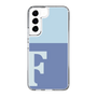 Slim Protection Case［ Original - initial two tone - F blue ］