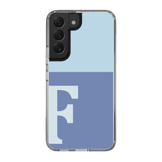 Slim Protection Case［ Original - initial two tone - F blue ］