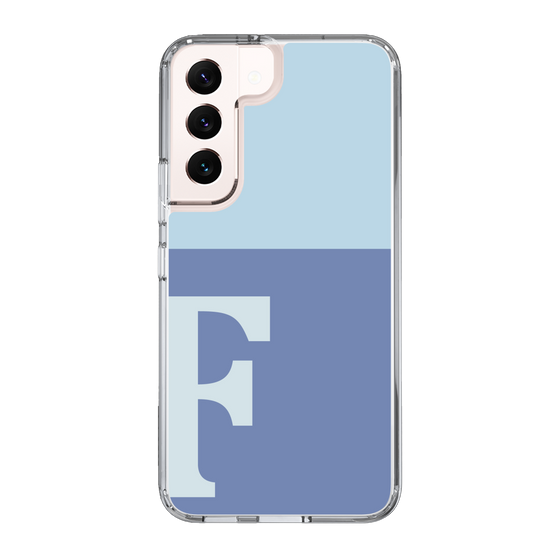 Slim Protection Case［ Original - initial two tone - F blue ］