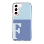 Slim Protection Case［ Original - initial two tone - F blue ］