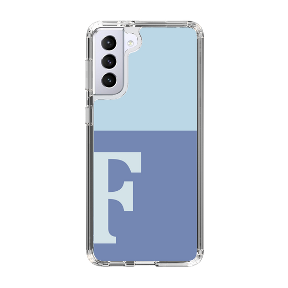 Slim Protection Case［ Original - initial two tone - F blue ］