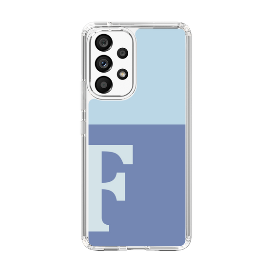 Slim Protection Case［ Original - initial two tone - F blue ］
