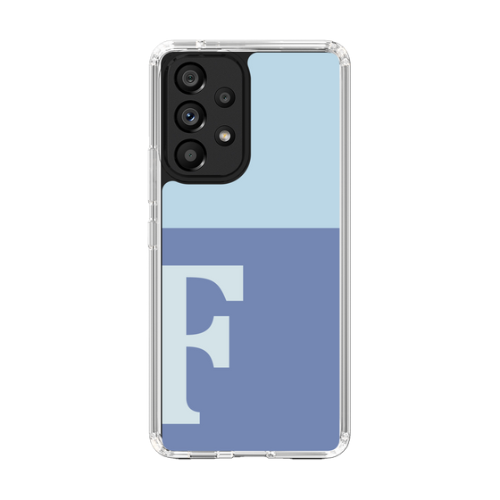 Slim Protection Case［ Original - initial two tone - F blue ］