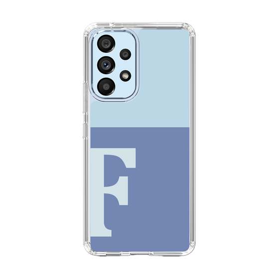 Slim Protection Case［ Original - initial two tone - F blue ］