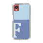 Slim Protection Case［ Original - initial two tone - F blue ］