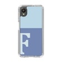 Slim Protection Case［ Original - initial two tone - F blue ］