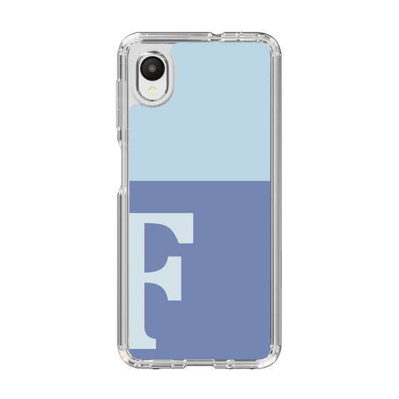 Slim Protection Case［ Original - initial two tone - F blue ］