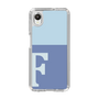 Slim Protection Case［ Original - initial two tone - F blue ］