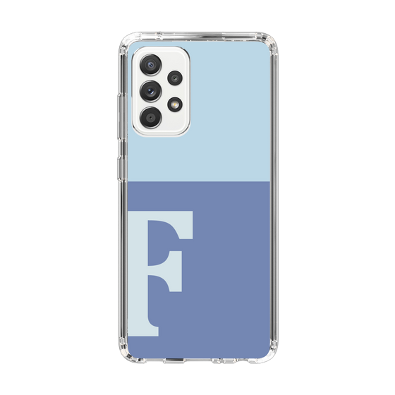 Slim Protection Case［ Original - initial two tone - F blue ］