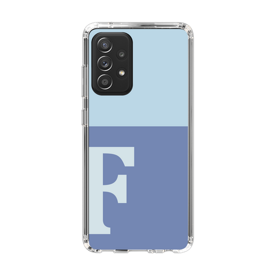 Slim Protection Case［ Original - initial two tone - F blue ］