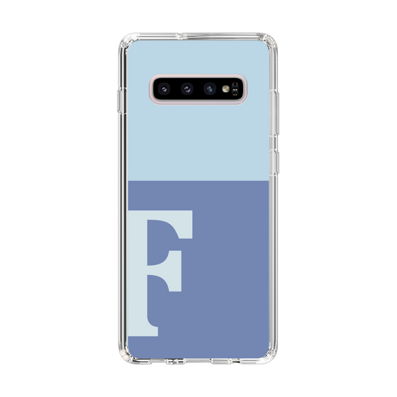 Slim Protection Case［ Original - initial two tone - F blue ］