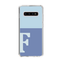 Slim Protection Case［ Original - initial two tone - F blue ］