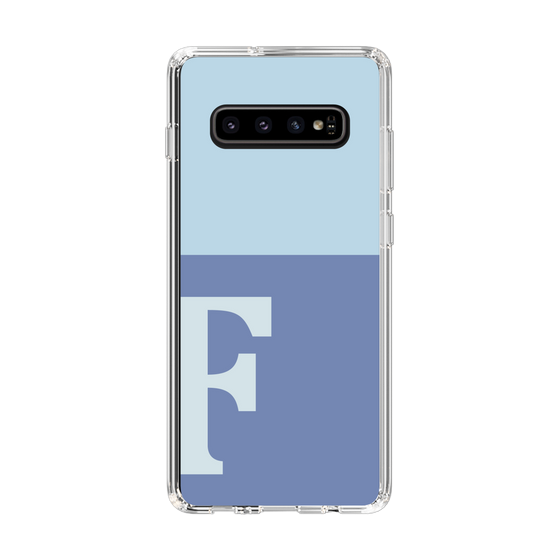 Slim Protection Case［ Original - initial two tone - F blue ］