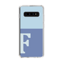 Slim Protection Case［ Original - initial two tone - F blue ］