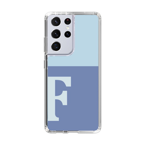 Slim Protection Case［ Original - initial two tone - F blue ］