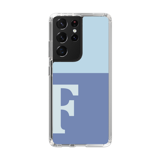 Slim Protection Case［ Original - initial two tone - F blue ］