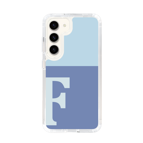 Slim Protection Case［ Original - initial two tone - F blue ］
