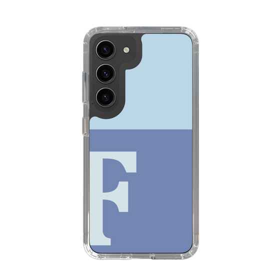 Slim Protection Case［ Original - initial two tone - F blue ］