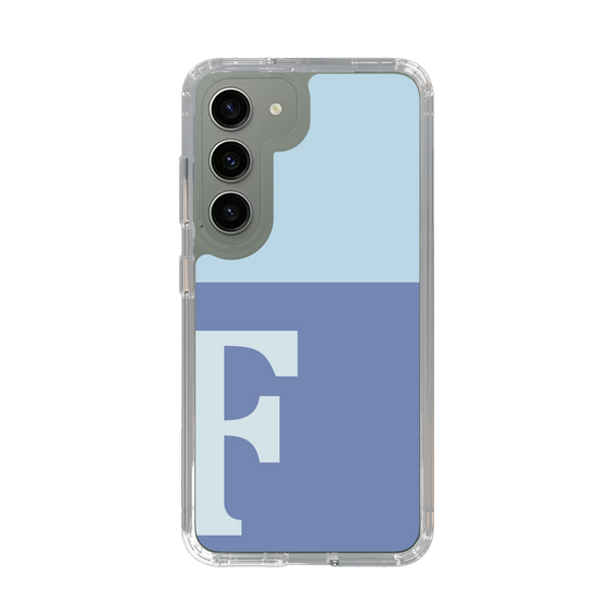 Slim Protection Case［ Original - initial two tone - F blue ］
