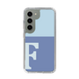 Slim Protection Case［ Original - initial two tone - F blue ］
