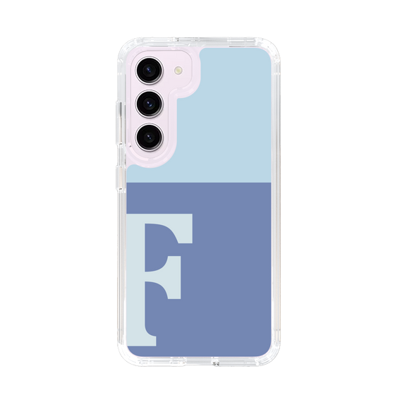Slim Protection Case［ Original - initial two tone - F blue ］
