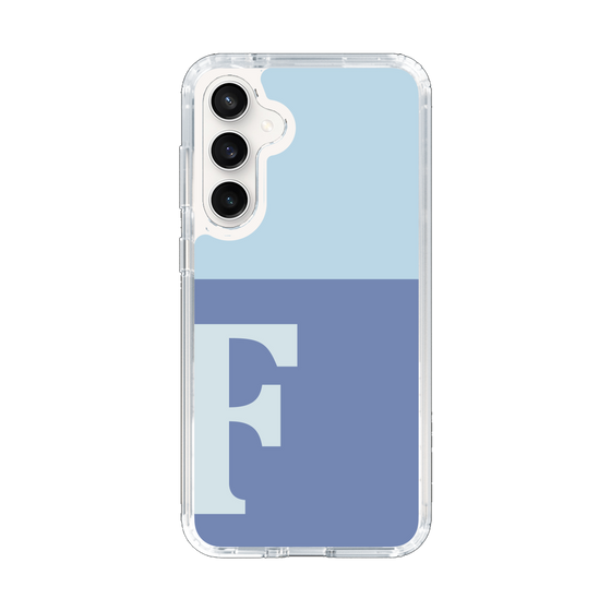 Slim Protection Case［ Original - initial two tone - F blue ］