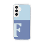 Slim Protection Case［ Original - initial two tone - F blue ］