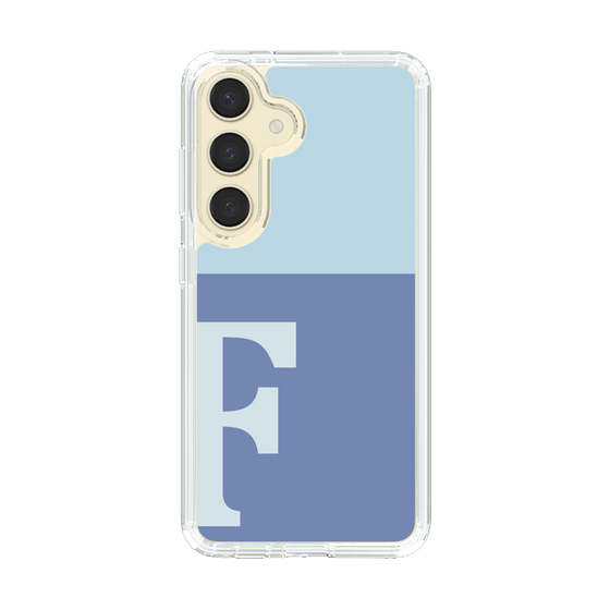 Slim Protection Case［ Original - initial two tone - F blue ］