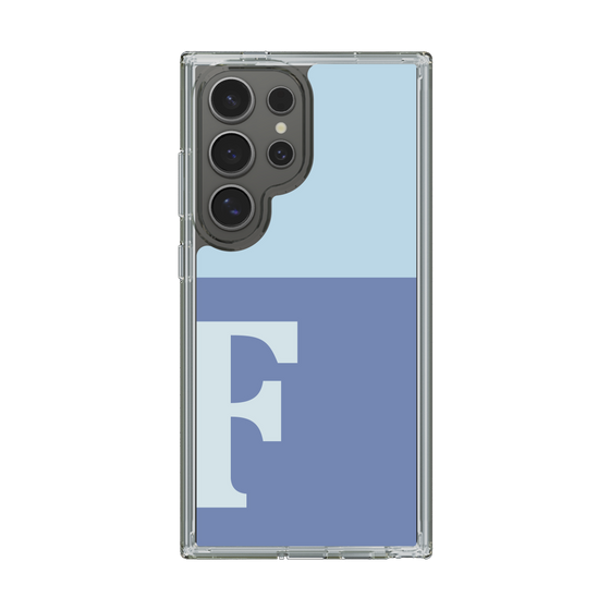 Slim Protection Case［ Original - initial two tone - F blue ］