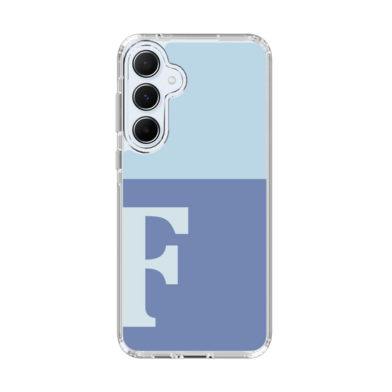 Slim Protection Case［ オリジナル - initial two tone - F blue ］