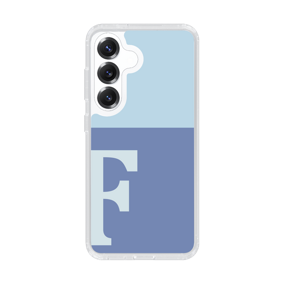 Slim Protection Case［ Original - initial two tone - F blue ］