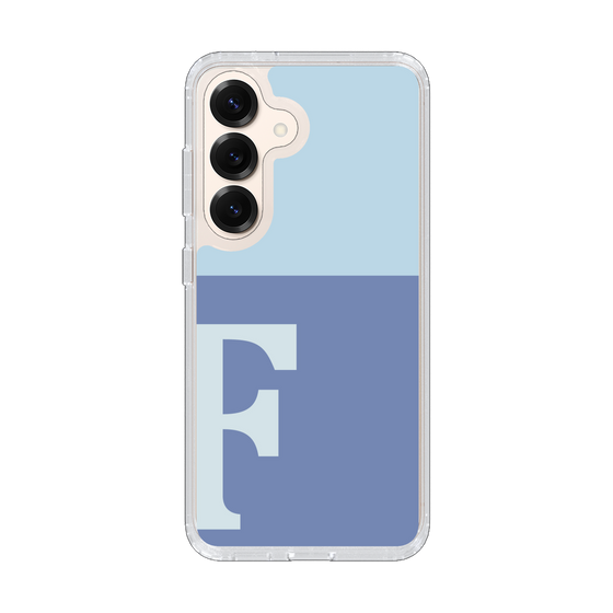 Slim Protection Case［ Original - initial two tone - F blue ］