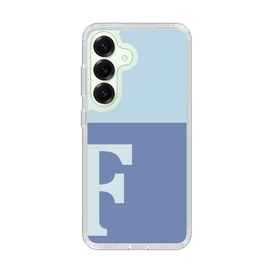 Slim Protection Case［ Original - initial two tone - F blue ］